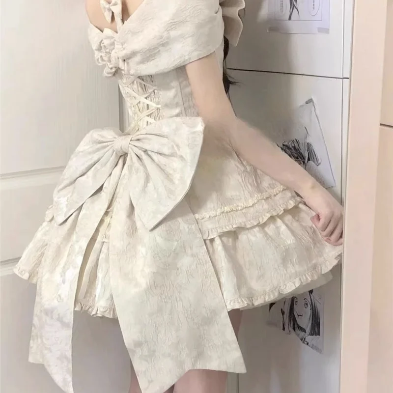 

Generate Color Big Back Dress Cute Skirt