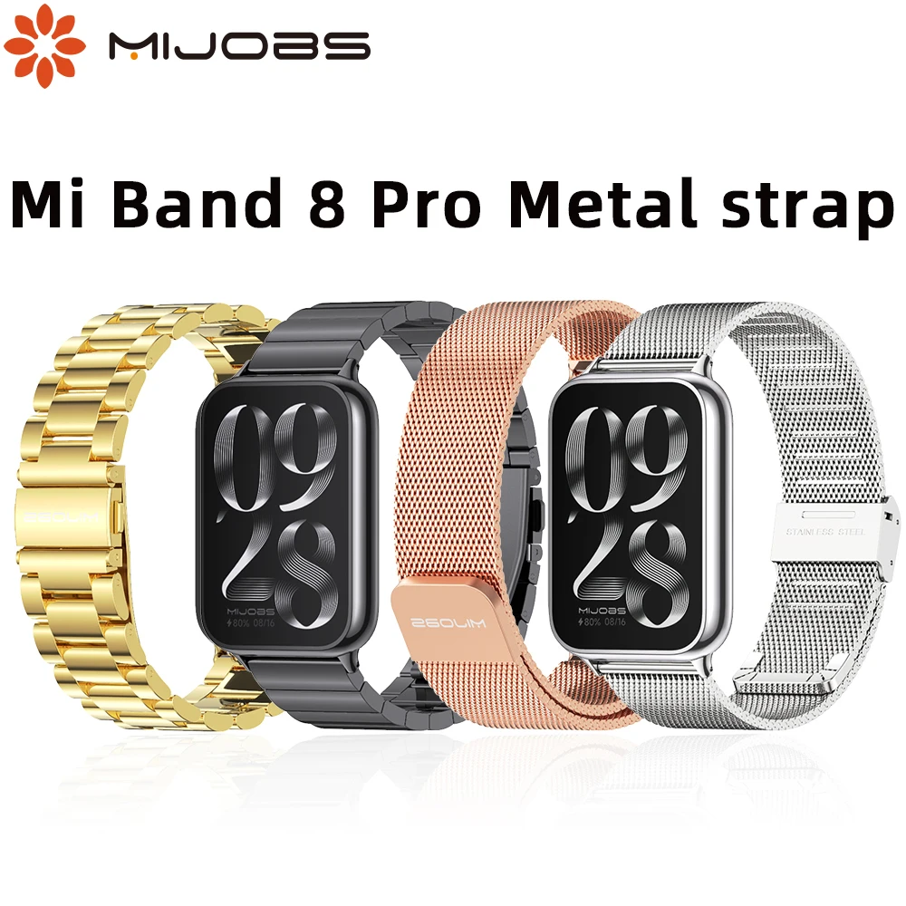 Strap for Xiaomi Mi Band 8 Pro Smart Bracelet Replacement Metal Mesh Stainless Steel Watch Band for Mi Band 8 Pro
Strap for Xiaomi Mi Band 8 Pro Smart Bracelet Replacement Metal Mesh Stainless Steel Watch Band for Mi Band 8 Pro