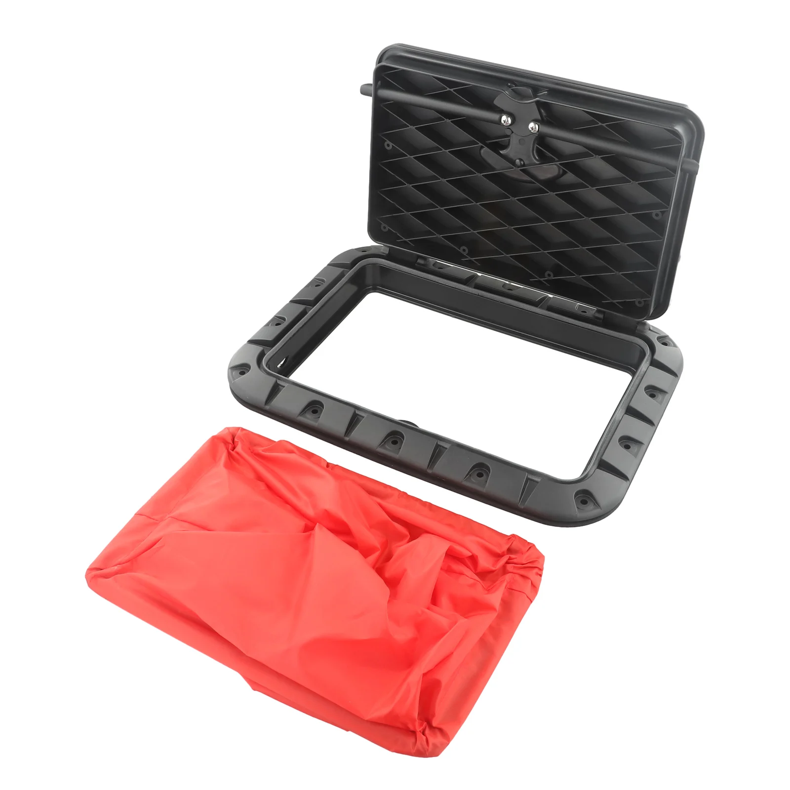 High Quality Square Hatch Marine Deck Black Round Latch 90-degree Locking Hinges Boat Canoe Handle Part 35*25cm Tool Accessory
High Quality Square Hatch Marine Deck Black Round Latch 90-degree Locking Hinges Boat Canoe Handle Part 35*25cm Tool Accessory