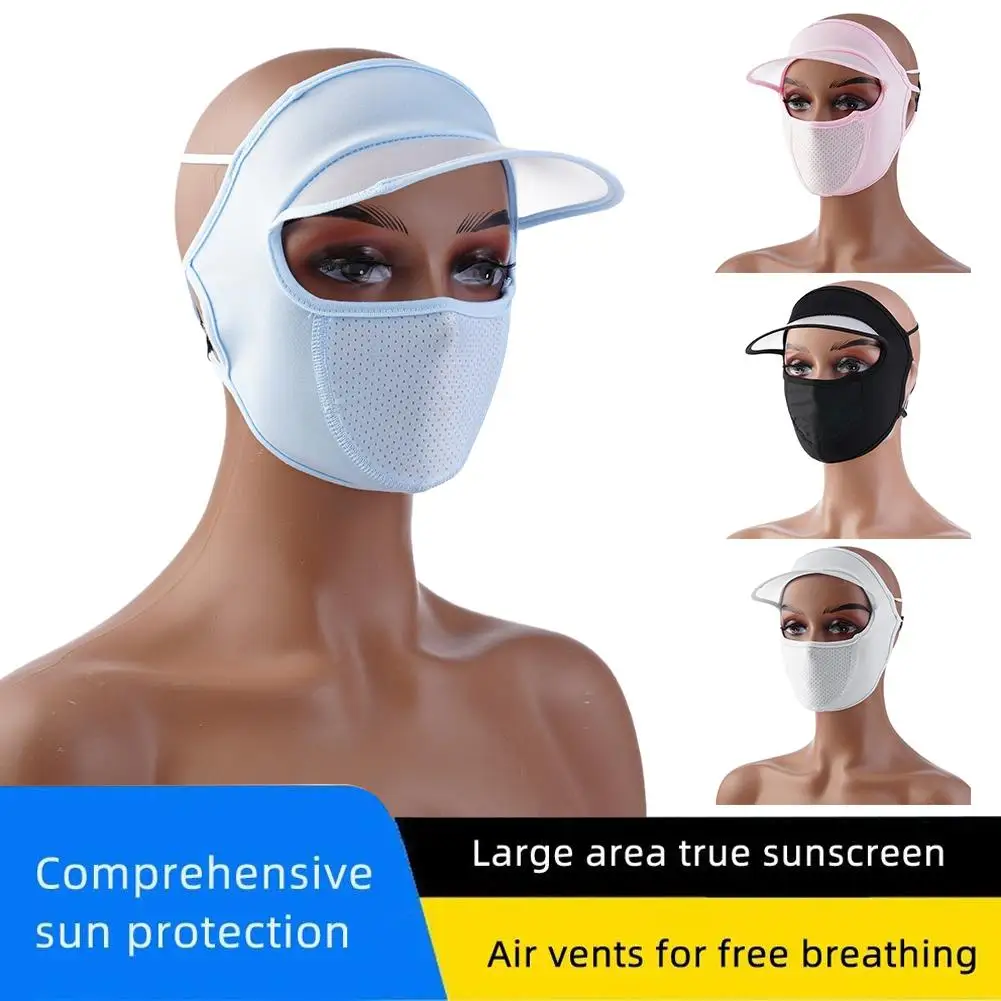 Summer Breathable Ice Silk Sunscreen Full Face Mask UV Protection Outdoor Camping Hiking Cycling Beach Women Beauty Thin Sun Hat
Summer Breathable Ice Silk Sunscreen Full Face Mask UV Protection Outdoor Camping Hiking Cycling Beach Women Beauty Thin Sun Hat