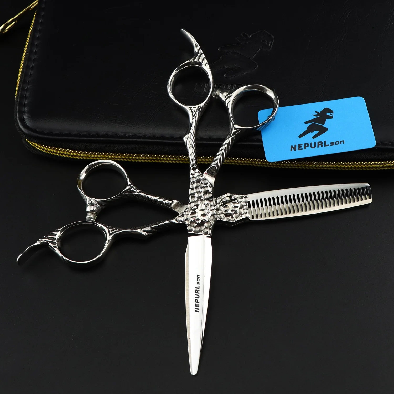 6 inch Japanese 440c VG10 Scissors Dimashi Cutting Hair Professional Hairdressing Scissors for Barber Shop Supplies Teeth
6 inch Japanese 440c VG10 Scissors Dimashi Cutting Hair Professional Hairdressing Scissors for Barber Shop Supplies Teeth