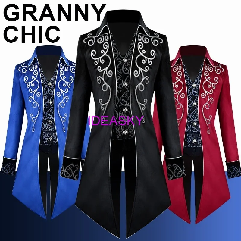 Men's Medieval Trench Coat jacket Victorian Gothic Jacket Tuxedo Steampunk Tailcoat Carnival Party Costume Vintage Frock Outfit
Men's Medieval Trench Coat jacket Victorian Gothic Jacket Tuxedo Steampunk Tailcoat Carnival Party Costume Vintage Frock Outfit