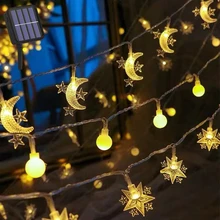 Ramadan Decorations For Home Solar Led Light Outdoor Star Moon String Lamp Garden Christmas Wedding Decor Garland Lenght 5-12m
Ramadan Decorations For Home Solar Led Light Outdoor Star Moon String Lamp Garden Christmas Wedding Decor Garland Lenght 5-12m