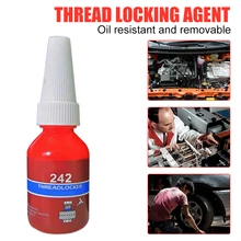 10ml Liquid Screw Glue Anaerobic Adhesive Anti-Rust 222 242 262 272 Removable Sealant Thread Glue For Metal Surfaces Screw
10ml Liquid Screw Glue Anaerobic Adhesive Anti-Rust 222 242 262 272 Removable Sealant Thread Glue For Metal Surfaces Screw