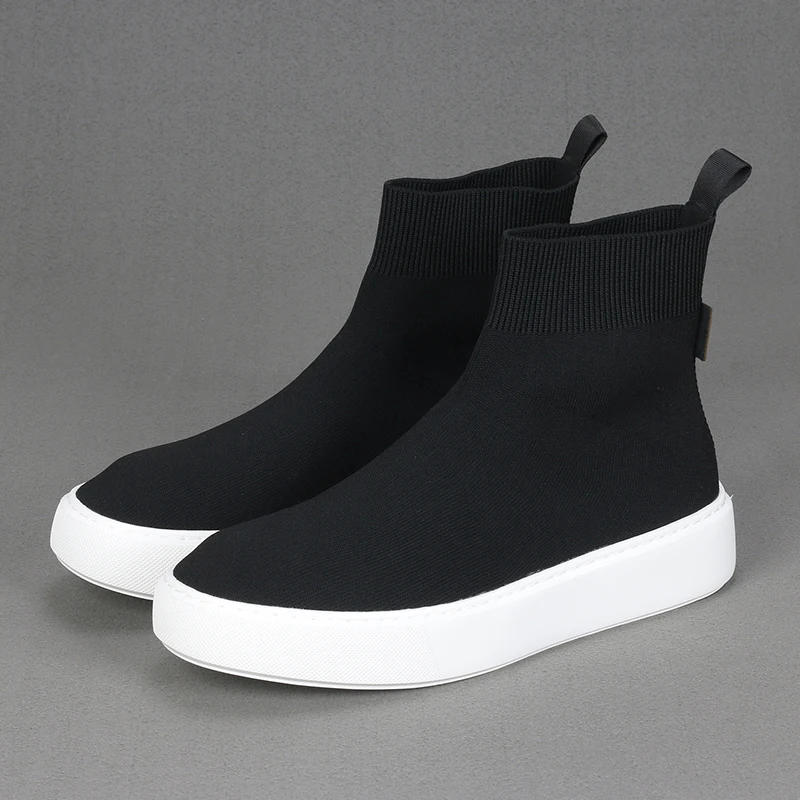 Новые мужские повседневные черные дышащие сетчатые модные туфли легкие и удобные универсальные носки и туфли