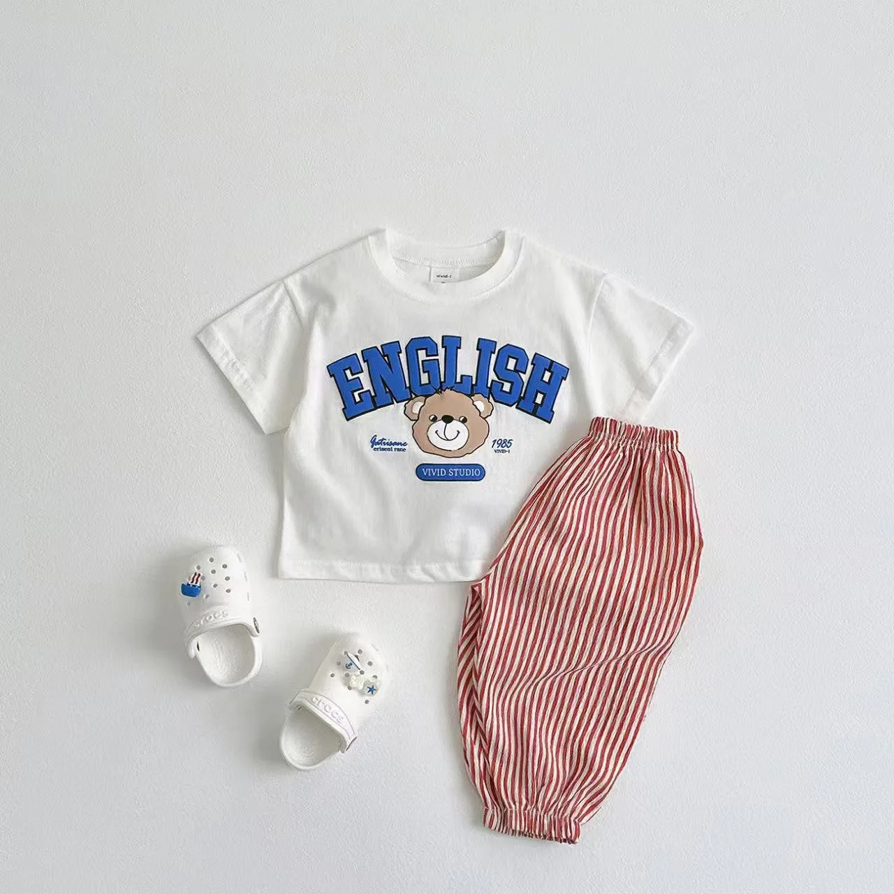 2025 Summer New Children Casual Pants Baby Boy Thin Cotton Mosquito Resistant Pants For Girls Plaid Trousers Kids Clothes 12 S9a5226d8ae3e44c9b89d0df3bca345f85