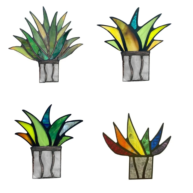 Creative Mini Acrylic Aloe Potted Plant Stained Glass Colorful Artificial Fake Agave Home Garden Decoration Ornament Garden
Creative Mini Acrylic Aloe Potted Plant Stained Glass Colorful Artificial Fake Agave Home Garden Decoration Ornament Garden