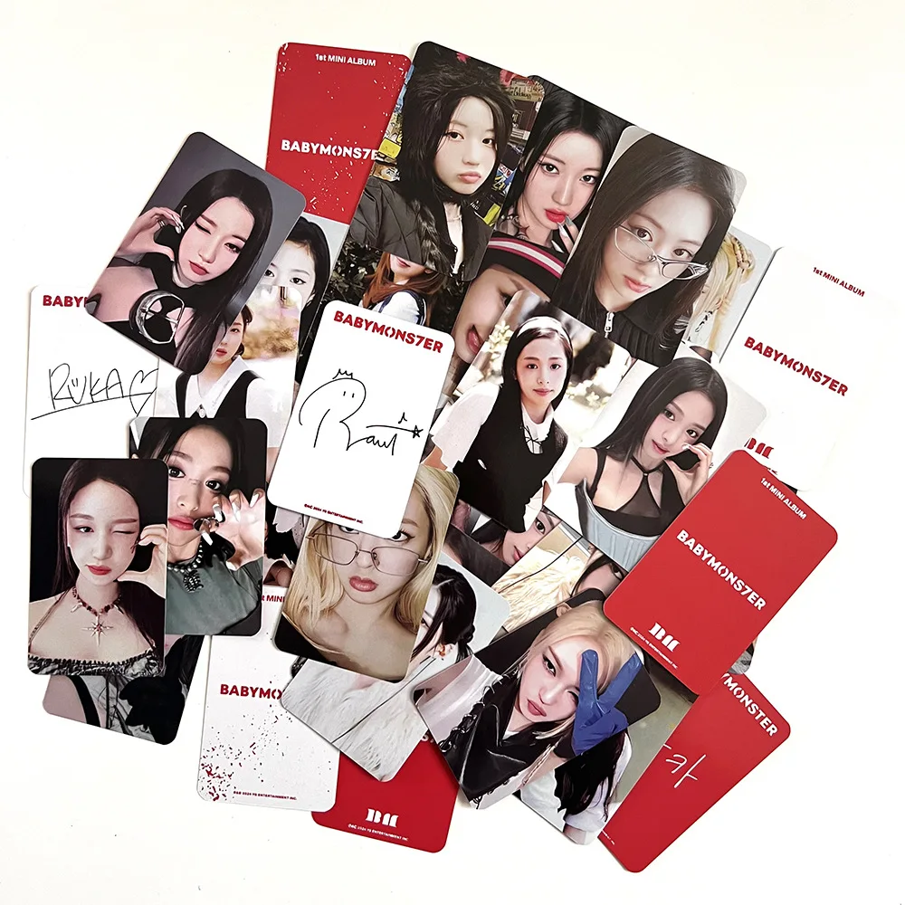 Kpop BABYMONSTER 1st Mini Album BABYMONS7ER Photocards 7pcs/Set Double Sides Bright Film Korean Style LOMO Card Fans Collection
Kpop BABYMONSTER 1st Mini Album BABYMONS7ER Photocards 7pcs/Set Double Sides Bright Film Korean Style LOMO Card Fans Collection