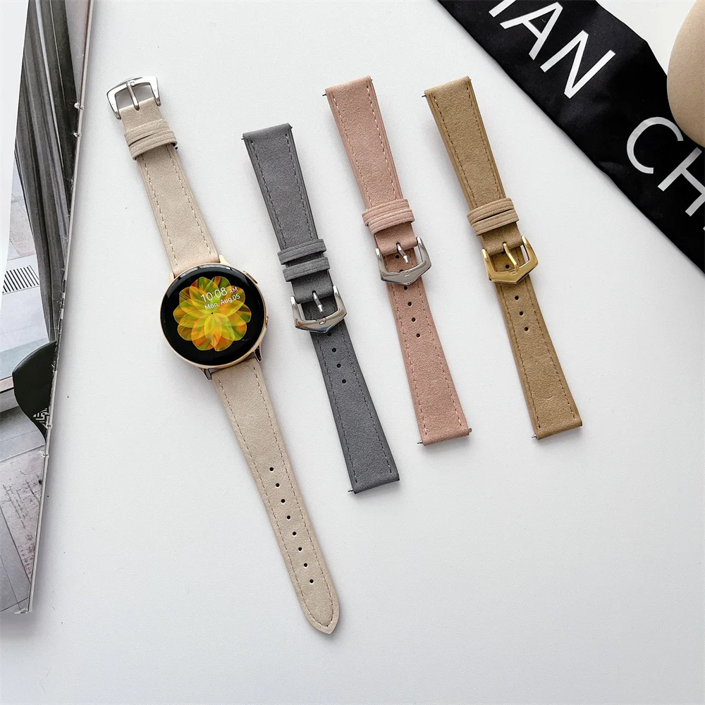 20mm 22mm Leather Band For Samsung Galaxy watch 5/pro/4/classic 44mm 40mm Active 2/3/S3/Huawei GT-2-Pro Bracelet watch 4 strap
20mm 22mm Leather Band For Samsung Galaxy watch 5/pro/4/classic 44mm 40mm Active 2/3/S3/Huawei GT-2-Pro Bracelet watch 4 strap