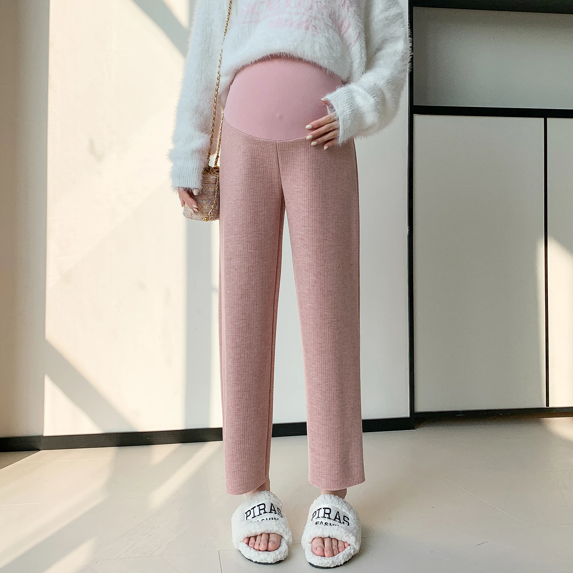905# Autumn Winter Dense Striped Maternity Pants Wide Leg Loose Straight Belly Trousers Clothes for Pregnant Women Pregnancy
905# Autumn Winter Dense Striped Maternity Pants Wide Leg Loose Straight Belly Trousers Clothes for Pregnant Women Pregnancy