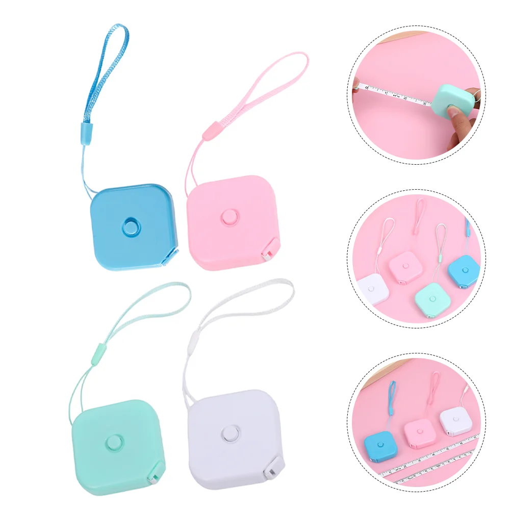 4 Pcs Mini Portable Tape Measure Retractable Measuring for Body Measurement Sewing Household
4 Pcs Mini Portable Tape Measure Retractable Measuring for Body Measurement Sewing Household
