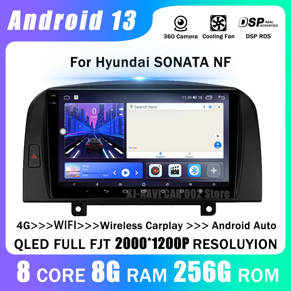 For Hyundai SONATA NF 2004 - 2008 Android 13 Car Radio Bluetooth Player Video Carplay Multimedia Autoradio Head Unit GPS Stereo
For Hyundai SONATA NF 2004 - 2008 Android 13 Car Radio Bluetooth Player Video Carplay Multimedia Autoradio Head Unit GPS Stereo