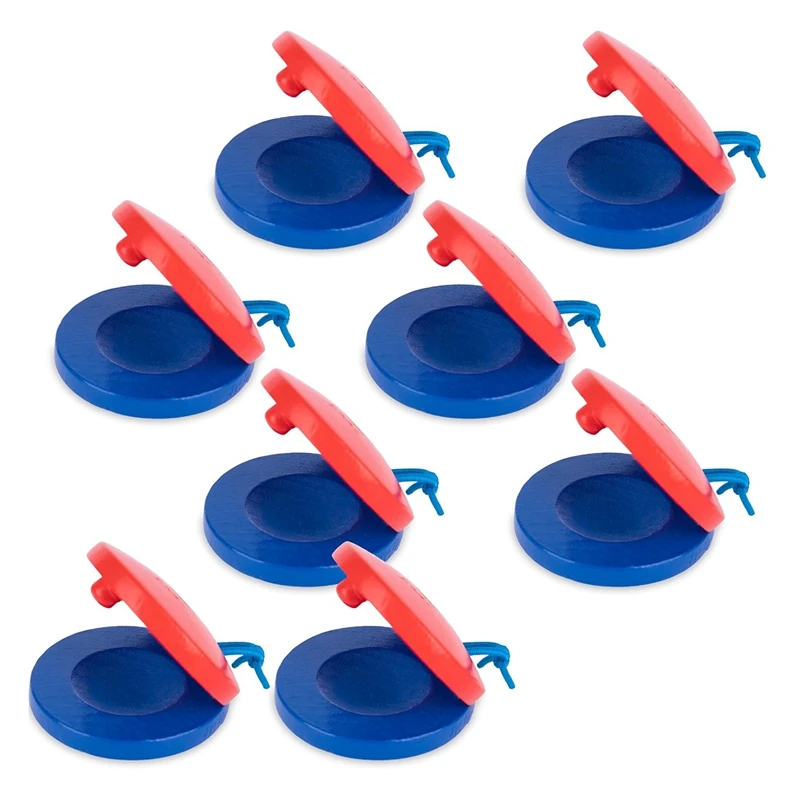 8PCS Wooden Finger Castanets For Kids Easy Holding Simple To Play Musical Instruments For Kids Party Favors Music Toys, Durable
8PCS Wooden Finger Castanets For Kids Easy Holding Simple To Play Musical Instruments For Kids Party Favors Music Toys, Durable