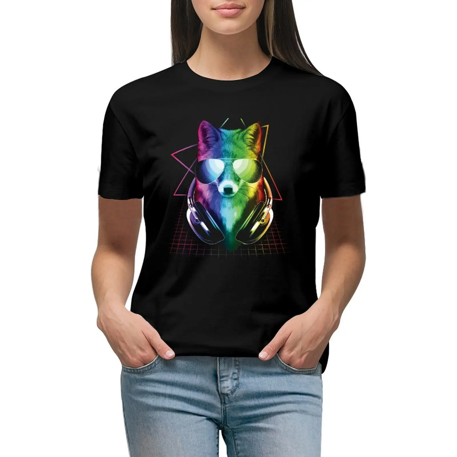 Fox DJ Music T-shirt korean fashion cute clothes workout shirts for Women loose fit
Fox DJ Music T-shirt korean fashion cute clothes workout shirts for Women loose fit