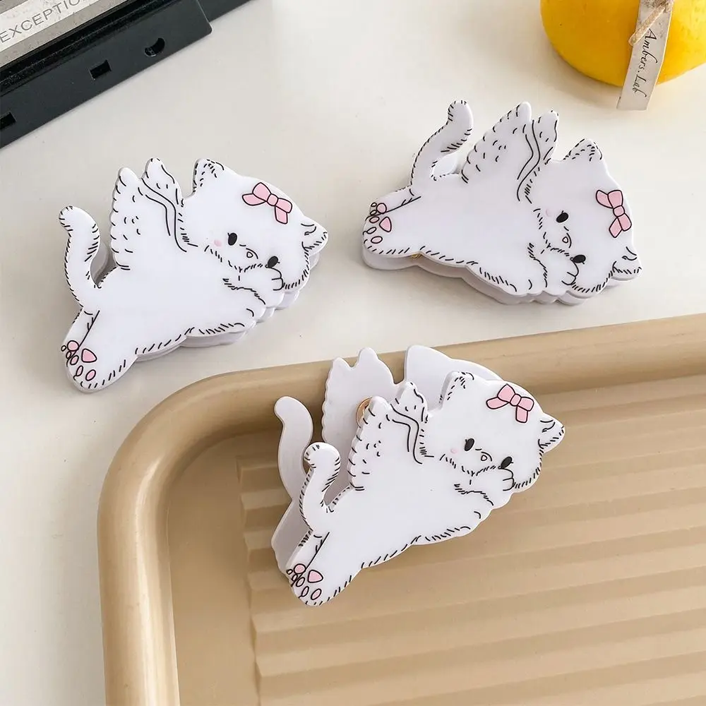 

Bowknot Cat Hair Claw Bunny Hairpins Cartoon Animal Hair Clip Headwear Ponytail Holder Acrylic Rabbit Shark Clip Ladies/Girls