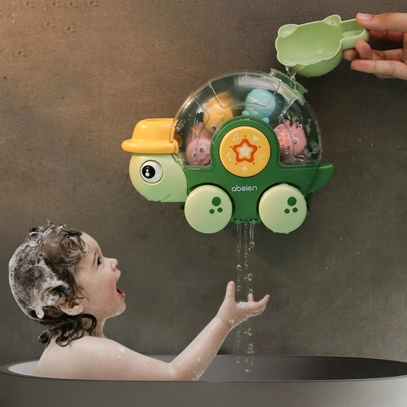 Toddlers Bath Toy Cartoon Tortoise Shape Wheel Type Dabbling Toy Kids Bathtub Water Play Tool Shower Pool Waterwheel Toy
Toddlers Bath Toy Cartoon Tortoise Shape Wheel Type Dabbling Toy Kids Bathtub Water Play Tool Shower Pool Waterwheel Toy