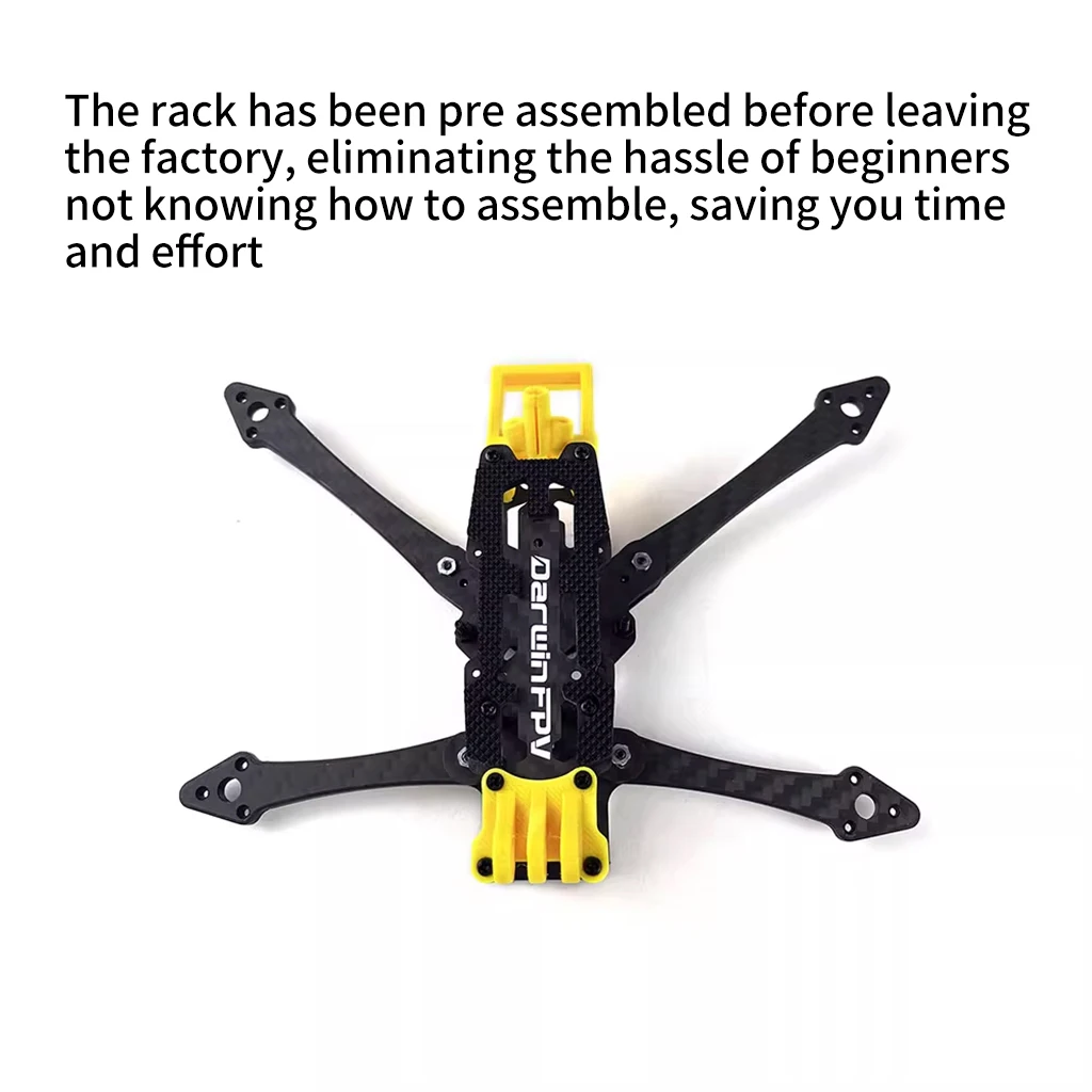 DarwinFPV FoldApe4 O3/ Analog Frame Kit 168mm Wheelbase DC with 4mm Thickness Arm For DarwinFPV FoldApe4 Folding Long Range FPV
DarwinFPV FoldApe4 O3/ Analog Frame Kit 168mm Wheelbase DC with 4mm Thickness Arm For DarwinFPV FoldApe4 Folding Long Range FPV
