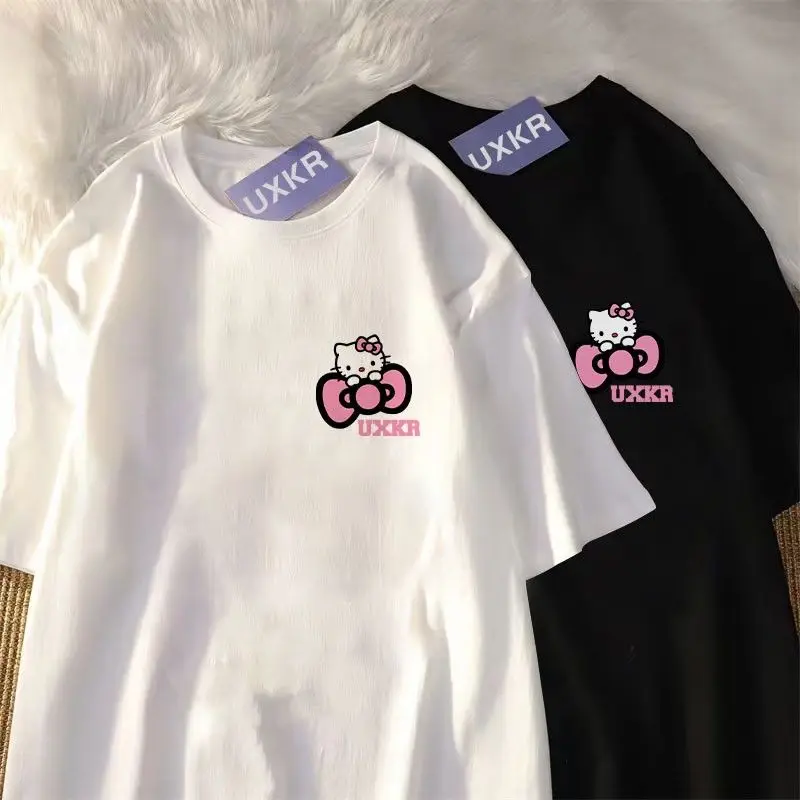 Hello Kitty Sanrio Kawaii Anime New Short Sleeveoe Cute Cartoon T Shirt Versatile Printed Loose Couple College Top Creative Gift
Hello Kitty Sanrio Kawaii Anime New Short Sleeveoe Cute Cartoon T Shirt Versatile Printed Loose Couple College Top Creative Gift