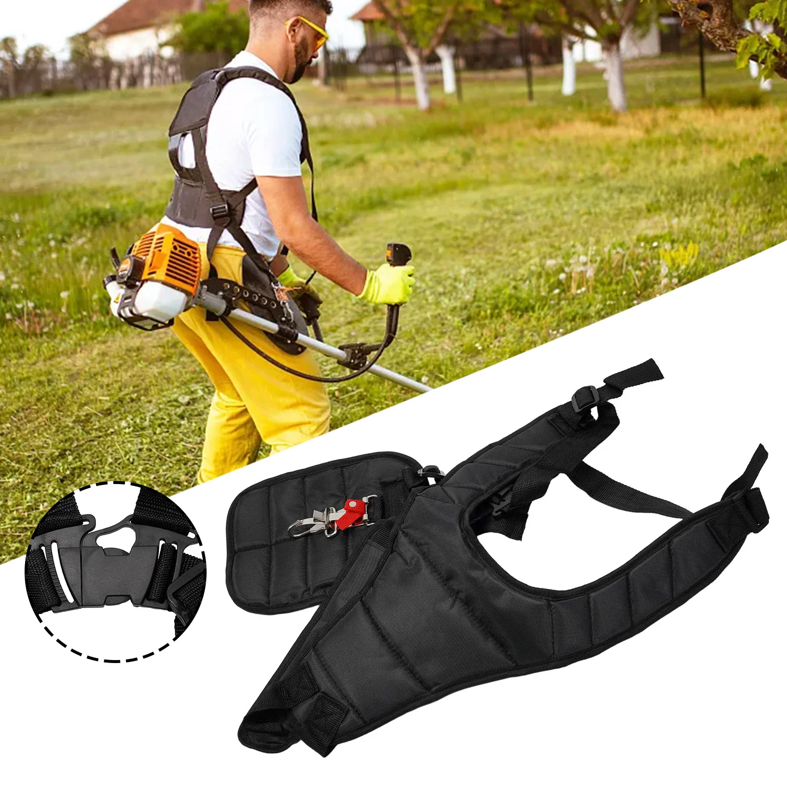Double Shoulder Strap Harness Tool Parts Replacement Accesseries For Brushcutter Whipper Snipper Trimmers And Brush Cutters
Double Shoulder Strap Harness Tool Parts Replacement Accesseries For Brushcutter Whipper Snipper Trimmers And Brush Cutters