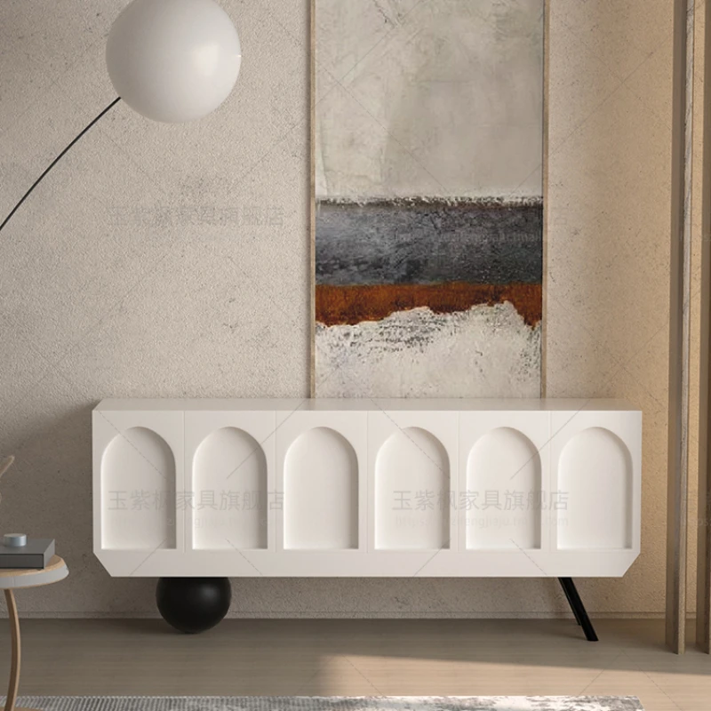 Light luxury sideboard, modern simple tea cabinet, cupboard, French living room storage cabinet, lacquered entrance cabinet 
Light luxury sideboard, modern simple tea cabinet, cupboard, French living room storage cabinet, lacquered entrance cabinet