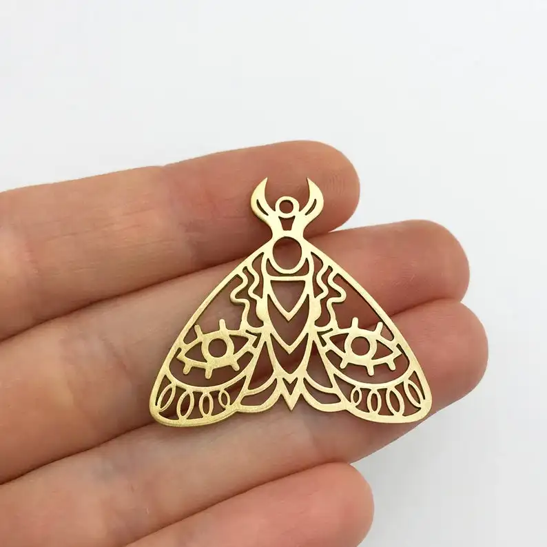 2/6/12/24pcs Brass Moth Charm, Geometric Moth Pendant, Eyes on Moth Charm, Brass Butterfly Charm Findings Jewelry Supplies
2/6/12/24pcs Brass Moth Charm, Geometric Moth Pendant, Eyes on Moth Charm, Brass Butterfly Charm Findings Jewelry Supplies