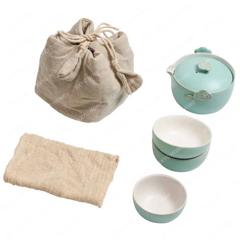 Tea Set Suit Small Set Canvas Bag One Pot Fills Three Cups Kung Fu Tea Cup
Tea Set Suit Small Set Canvas Bag One Pot Fills Three Cups Kung Fu Tea Cup
