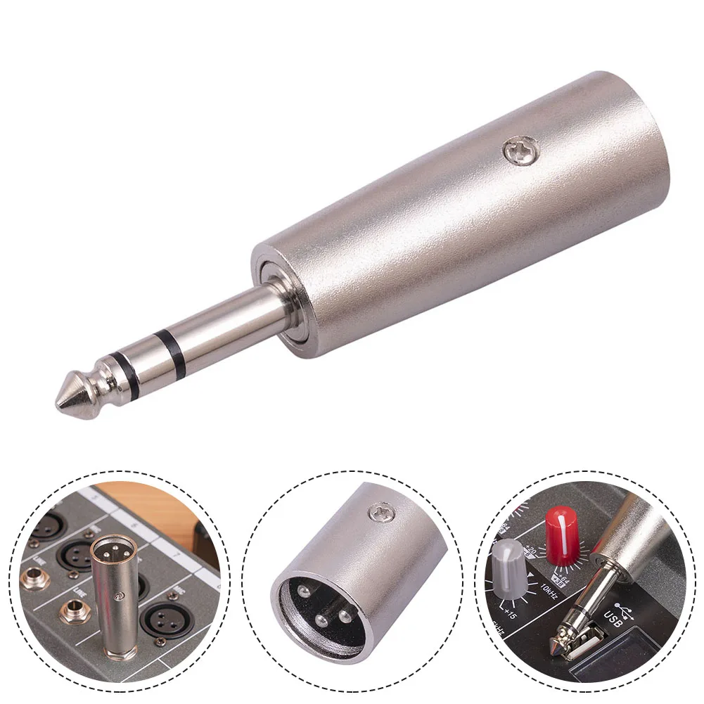 Audio Plug Stereo Adapter 3Pin XLR Plug Male To Male 1/4\" 6.35mm Converter Silver Electric Instrument Accessory Parts
Audio Plug Stereo Adapter 3Pin XLR Plug Male To Male 1/4\" 6.35mm Converter Silver Electric Instrument Accessory Parts