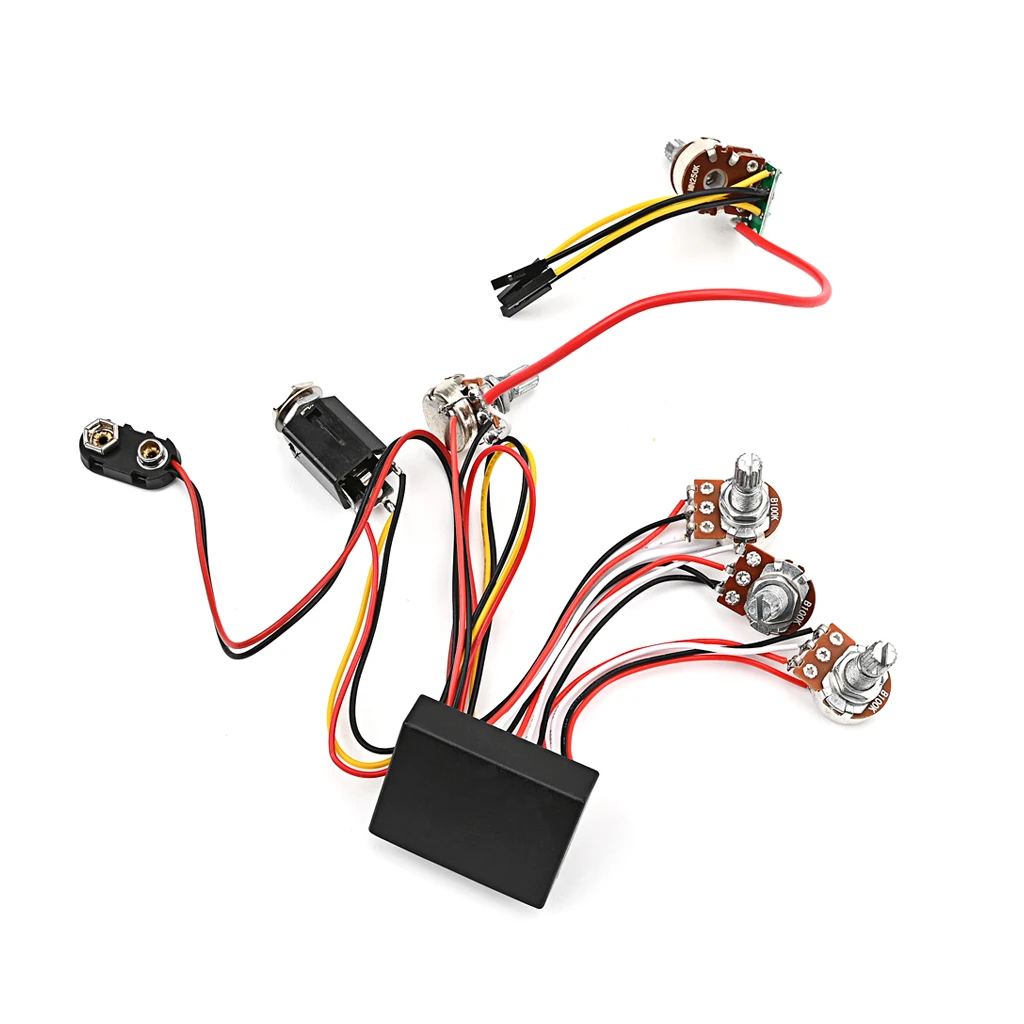 EQ Equalizer Electric Bass Preamp Circuit 3 Band EQ Preamp Circuit Guitar Dual Potentiometer Pre-wired Bass Circuit Passive
EQ Equalizer Electric Bass Preamp Circuit 3 Band EQ Preamp Circuit Guitar Dual Potentiometer Pre-wired Bass Circuit Passive