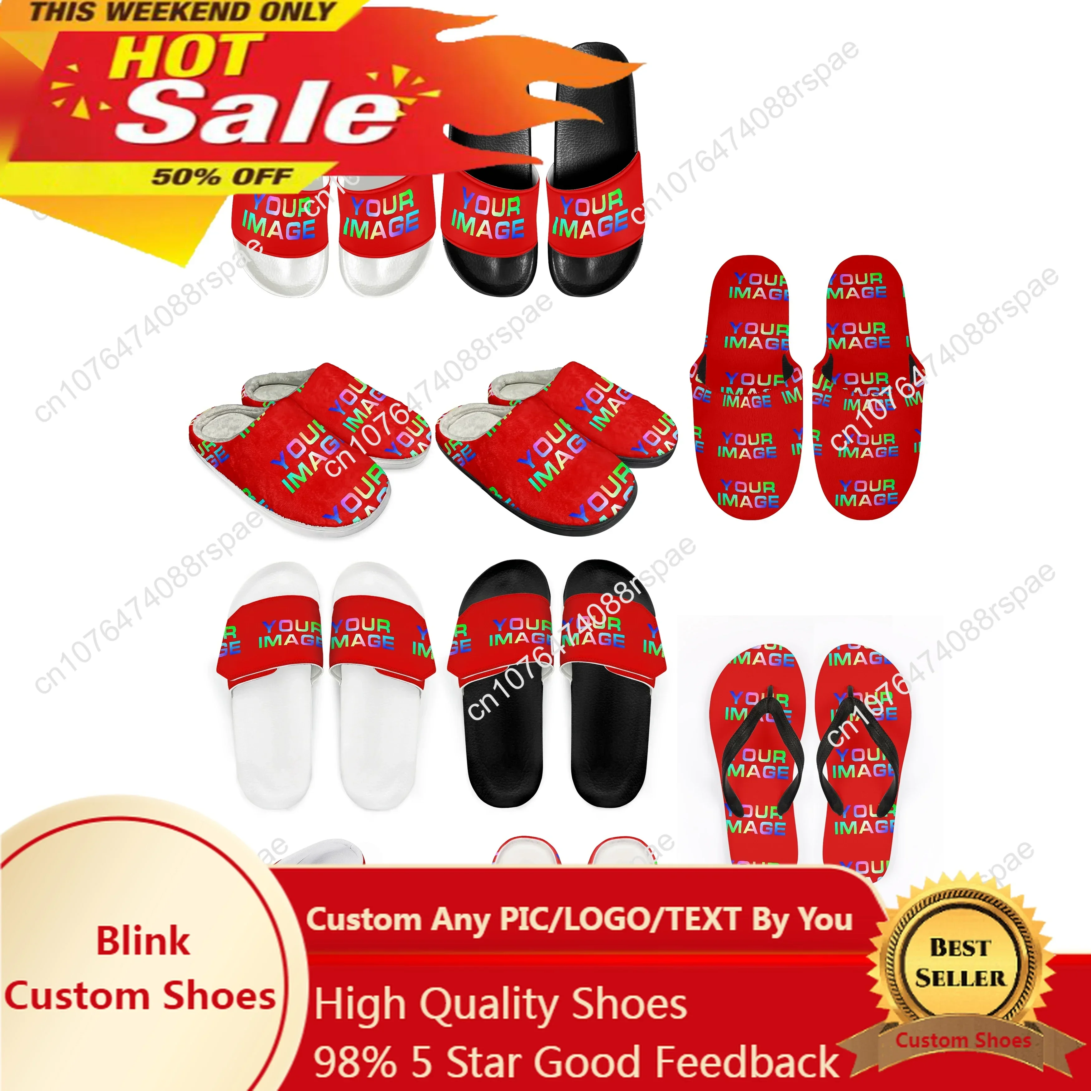 

Custom Slippers Print On Demand Hotels Guesthouses Homestays Logo Home Bath Women Man Matching Shoes Customized DIY Dropshipping