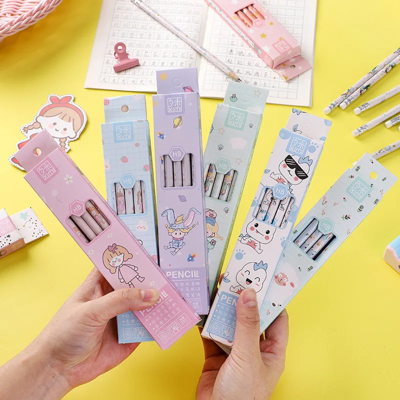 10Pcs/box Cute cartoon Pencil drawing Writing Pencils Gifts for Kids with Cute Girl rabbit Pattern Cartoon Student Stationery
10Pcs/box Cute cartoon Pencil drawing Writing Pencils Gifts for Kids with Cute Girl rabbit Pattern Cartoon Student Stationery