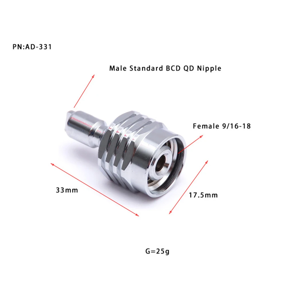 Durable Adaptor Second Stage Connect Quick Release Regulator Scuba Diving Silver With LP Hose Low Pressure Male
Durable Adaptor Second Stage Connect Quick Release Regulator Scuba Diving Silver With LP Hose Low Pressure Male