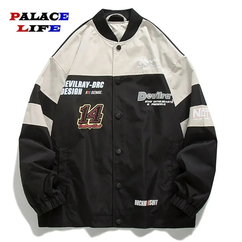 Spring Autumn Print Racing Thin Light Weight Men Casual Baseball Bomber Jacket Unisex Women Varsity Coat Couple High Streetwear
Spring Autumn Print Racing Thin Light Weight Men Casual Baseball Bomber Jacket Unisex Women Varsity Coat Couple High Streetwear