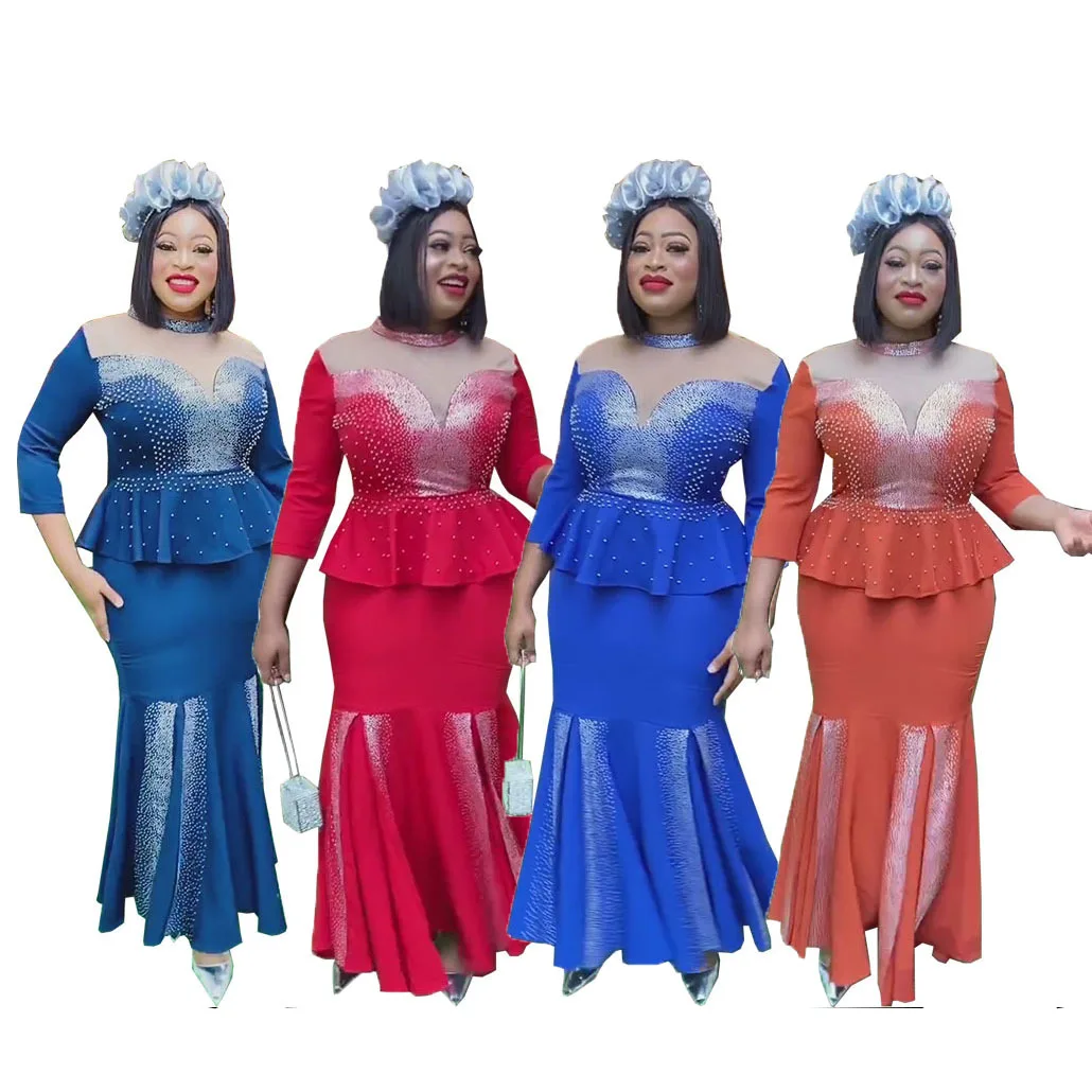 Two Pieces Sets Top and Skirts Suit Dashiki Ankara Outfits Plus Size Wedding Party Suit Matching Sets African Clothes for Women
Two Pieces Sets Top and Skirts Suit Dashiki Ankara Outfits Plus Size Wedding Party Suit Matching Sets African Clothes for Women