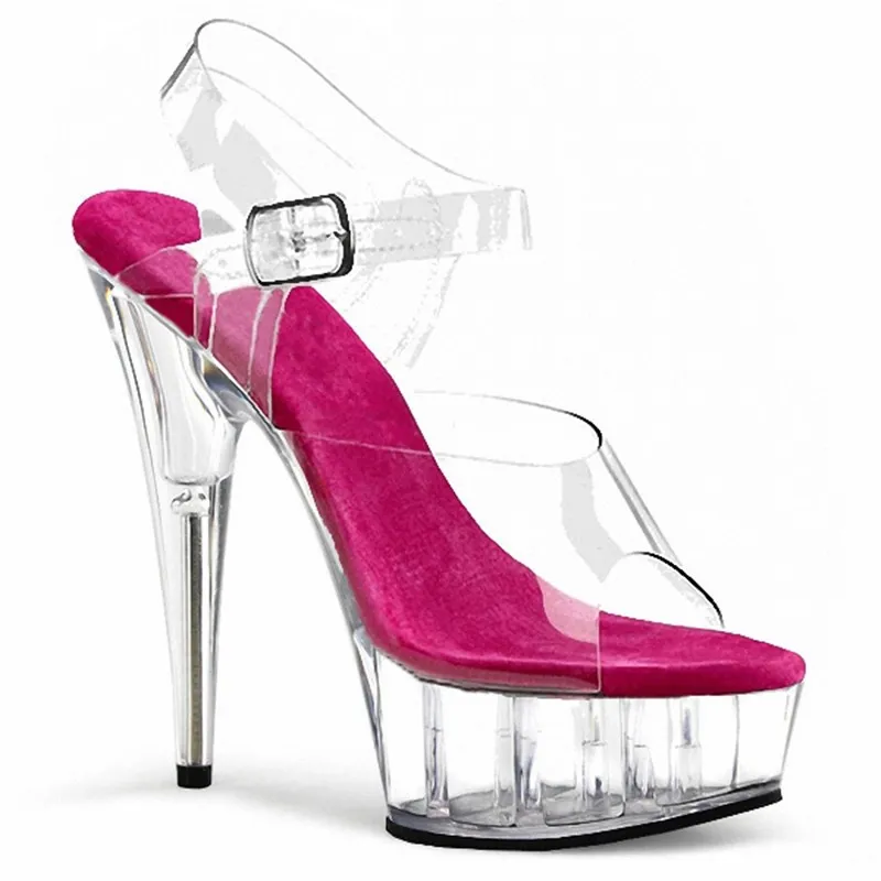 Women Shoes High Quality Female Model T Station Catwalk Sexy Crystal Transparent 15CM High Heels Waterproof Head dance shoes
Women Shoes High Quality Female Model T Station Catwalk Sexy Crystal Transparent 15CM High Heels Waterproof Head dance shoes
