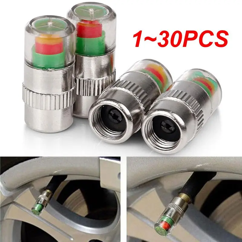 1~30PCS Tire Pressure Gauge Indicator High Quality Practical Auto Valve Durable Universal Alert Monitoring Valve Sensor
1~30PCS Tire Pressure Gauge Indicator High Quality Practical Auto Valve Durable Universal Alert Monitoring Valve Sensor