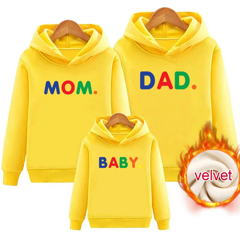 

Family Outfit Matching Winter Warm Pullover Clothing Kids Children Clothes Girl Daddy Fall Mommy Me Clothes Thanksgiving Outfits