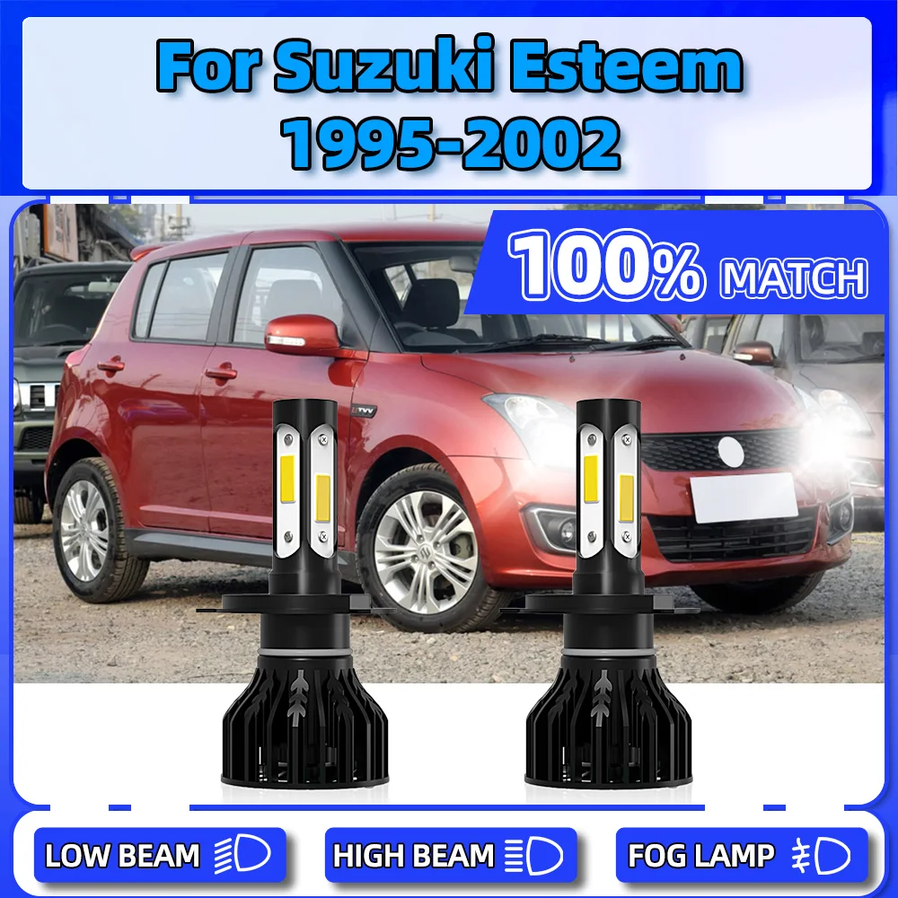 

20000LM LED Headlight Bulbs 120W CSP Chips Car Lights 6000K Auto Lamps For Suzuki Esteem 1995 1996 1997 1998 1999 2000 2001 2002