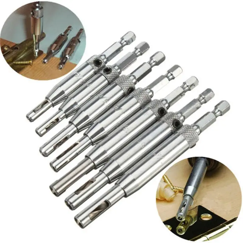 Center Drill Bit with 1 Hex for KEY Self Auto Centering Hinge Drill Bit Set for Woodworking Door Window Cabinet 5/64"-11
Center Drill Bit with 1 Hex for KEY Self Auto Centering Hinge Drill Bit Set for Woodworking Door Window Cabinet 5/64"-11