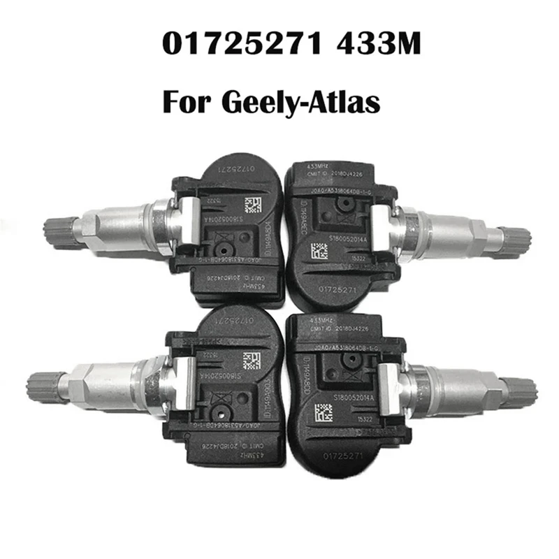 

01725271 TPMS Sensor For Geely Atlas Emgrand X7 Sport 2020 433Mhz Tire Pressure Sensor Monitoring System 13327259