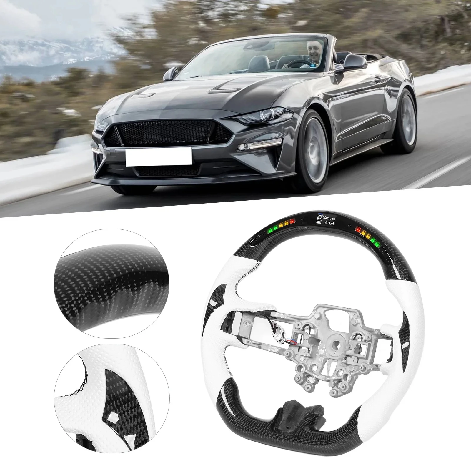 Углеродное волокно для Ford Mustang 2018, 2019, 2020, фотосессия, дисплей, рулевое колесо, перфорированная кожа, 2021 протестирован
Углеродное волокно для Ford Mustang 2018, 2019, 2020, фотосессия, дисплей, рулевое колесо, перфорированная кожа, 2021 протестирован