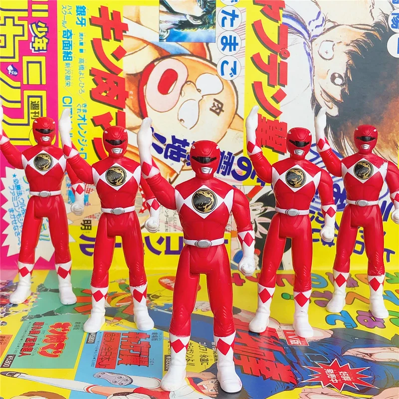 Фигурка американской винтажной аниме Super Sentai, экшн-Фигурка динозавра команды Red Ranger с подвижными суставами из ПВХ, подарок для мальчиков
Фигурка американской винтажной аниме Super Sentai, экшн-Фигурка динозавра команды Red Ranger с подвижными суставами из ПВХ, подарок для мальчиков