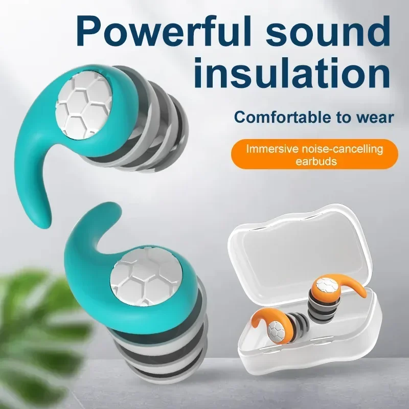 Sleep Noise Reduction Earplug Soft Anti Noise Silicone Ear Plugs Waterproof Swimming Comfort Ear Plugs Three-Layer Mute Filter
Sleep Noise Reduction Earplug Soft Anti Noise Silicone Ear Plugs Waterproof Swimming Comfort Ear Plugs Three-Layer Mute Filter