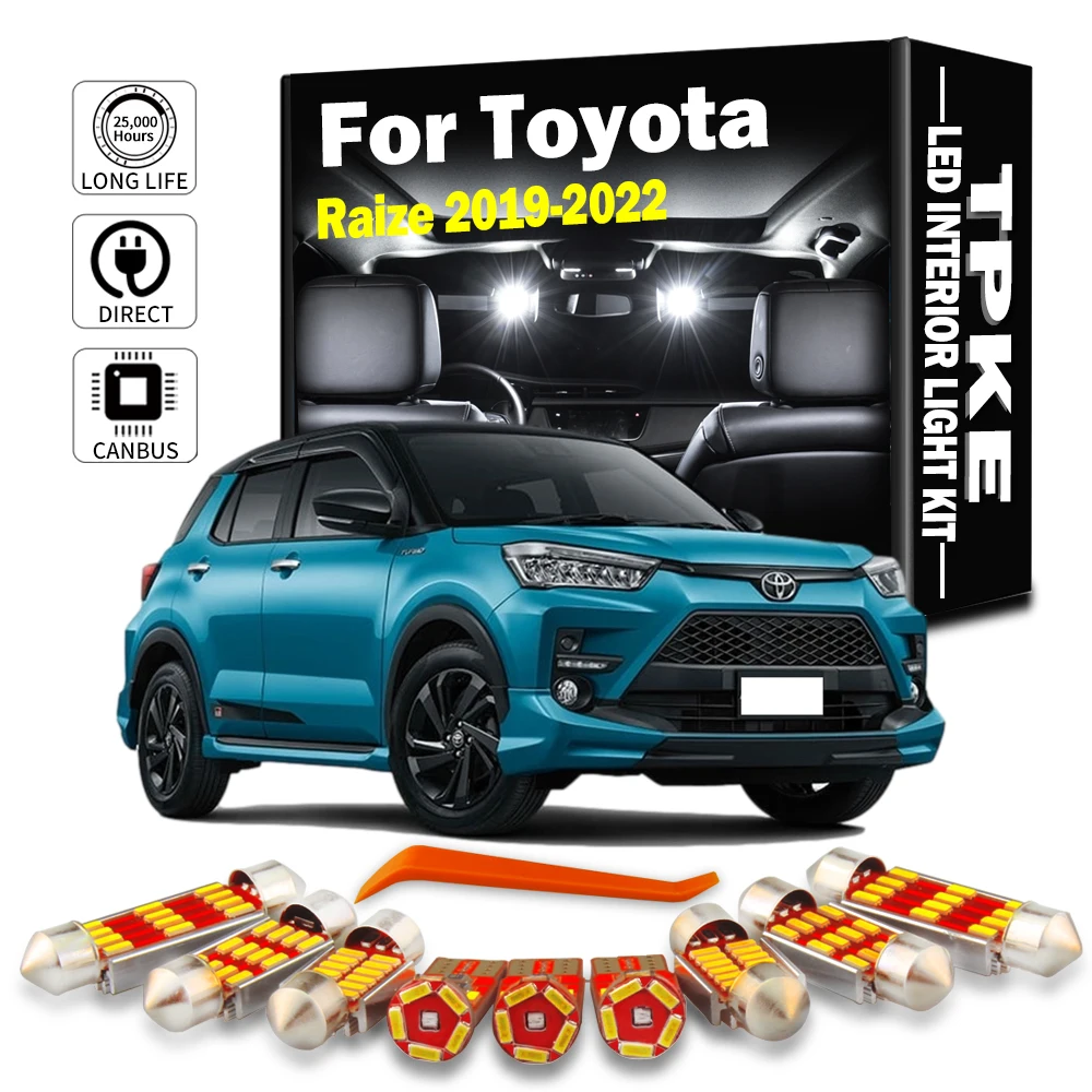 TPKE 10Pcs LED Interior Map Dome Trunk Light Kit For Toyota Raize 2019 2020 2021 2022 Car Accessories Led Lamps Canbus No Error
TPKE 10Pcs LED Interior Map Dome Trunk Light Kit For Toyota Raize 2019 2020 2021 2022 Car Accessories Led Lamps Canbus No Error