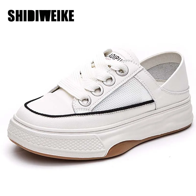 Summer Hollow Platform Sneakers Women Genuine Leather Casual Loafers White Flats Slip on Vulcanized Sport Shoes Cowhide AD2134
Summer Hollow Platform Sneakers Women Genuine Leather Casual Loafers White Flats Slip on Vulcanized Sport Shoes Cowhide AD2134