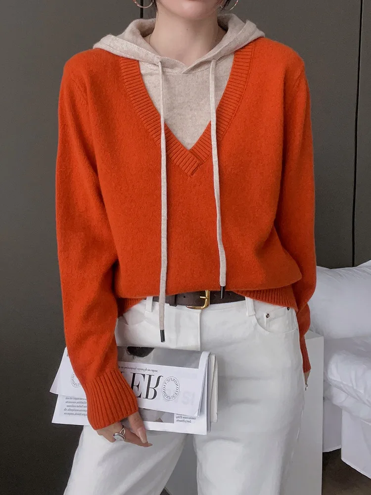 New Fashion Women Casual Pullover Hoodies Autumn Winter 100% Merino Wool Sweater High Quality Soft Warm Cashmere Knitwear Tops
New Fashion Women Casual Pullover Hoodies Autumn Winter 100% Merino Wool Sweater High Quality Soft Warm Cashmere Knitwear Tops