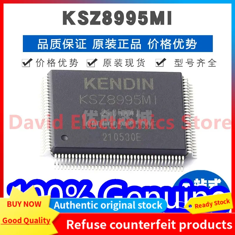2PCS New original KSZ8995MI packaging PQFP-128 Ethernet transceiver chip KSZ8995
2PCS New original KSZ8995MI packaging PQFP-128 Ethernet transceiver chip KSZ8995