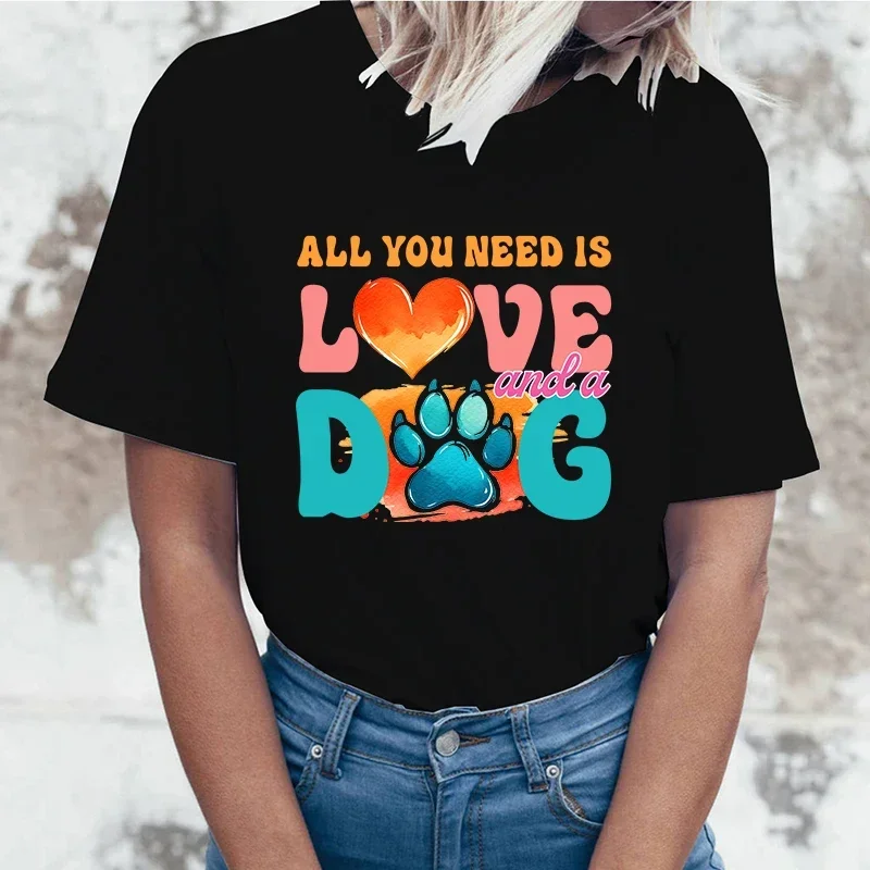 Funny mothers day t all you need is love and a dog print T-shirt women loose short sleeve round neck top female casual shirt tee
Funny mothers day t all you need is love and a dog print T-shirt women loose short sleeve round neck top female casual shirt tee