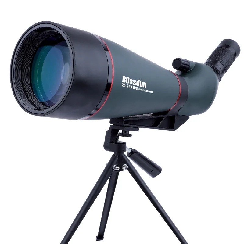 BOSSDUN 25-75x100 45Degree Spotting Scope Zoom Telescope Multi-Coated for Bird Watching Moon View Hunting Match
BOSSDUN 25-75x100 45Degree Spotting Scope Zoom Telescope Multi-Coated for Bird Watching Moon View Hunting Match