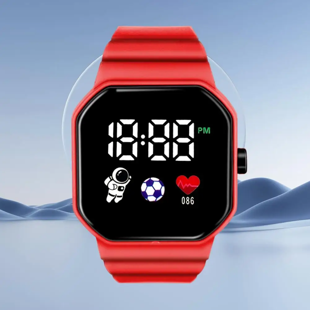 Soft Durable Watch High Accuracy Led Student Watch Square Dial Adjustable Silicone Strap Lightweight Unisex for Children
Soft Durable Watch High Accuracy Led Student Watch Square Dial Adjustable Silicone Strap Lightweight Unisex for Children