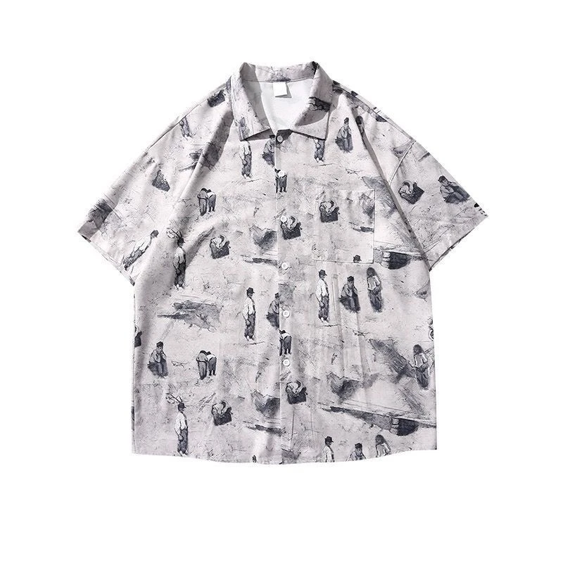 New Oversize Shirts for Men Summer Short Sleeve Shirt Unisex Casual Street Baggy Blouses Coat Korean Men Clothing M-4XL
New Oversize Shirts for Men Summer Short Sleeve Shirt Unisex Casual Street Baggy Blouses Coat Korean Men Clothing M-4XL